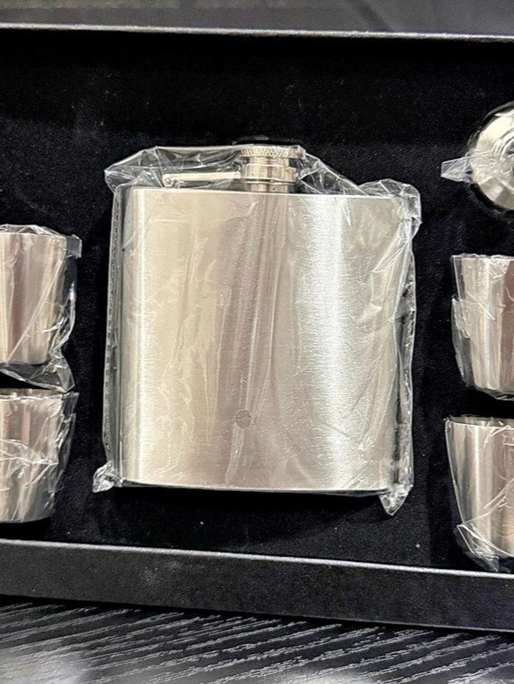 Stainless Steel Flask Gift Set